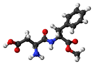 Aspartame composición molecular
